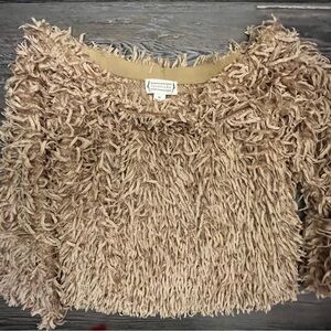 Love Riche Shaggy Beige Sweater